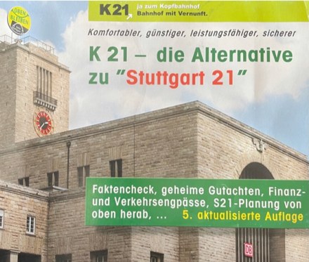 Titelblatt der K-21-Broschüre